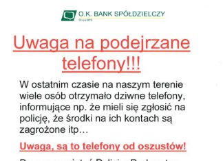Uwaga na podejrzane telefony
